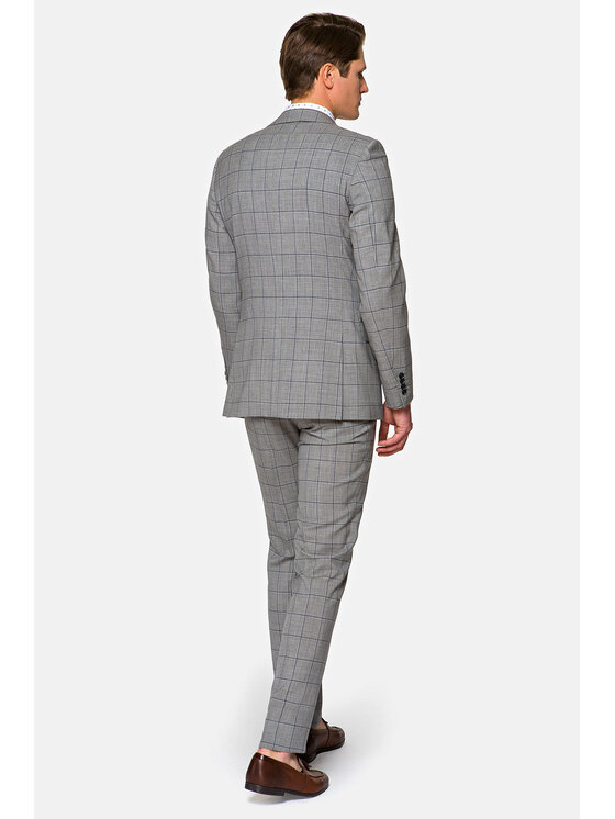 Lancerto Lancerto Garnitur Maldon Szary Regular Fit