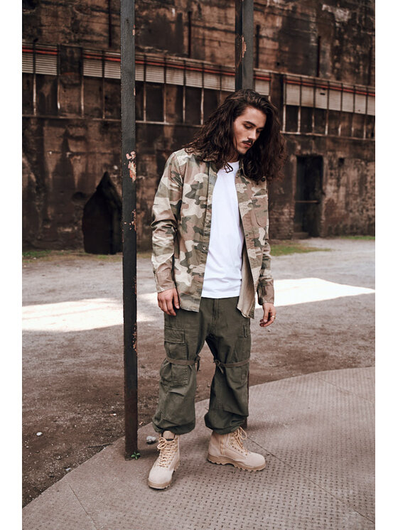 Brandit Brandit Spodnie cargo 1001.1 Zielony Loose Fit