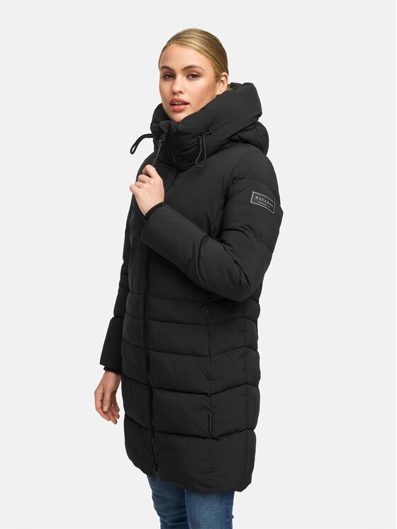 Navahoo Navahoo Kurtka zimowa Mondnebel Czarny Regular Fit