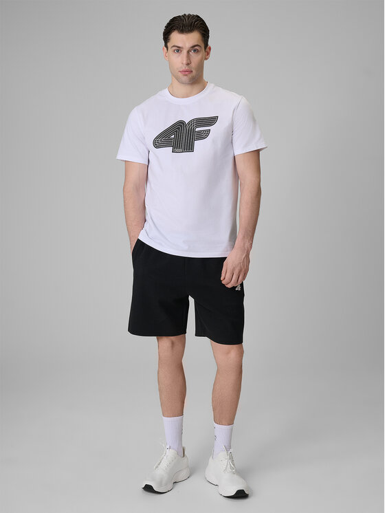 4F 4F T-Shirt COMMERCIAL 3 Biały Regular Fit