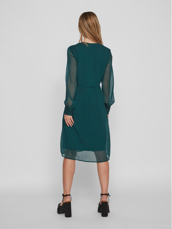Vila Vila Повсякденна сукня Falia 14084475 Зелений Regular Fit