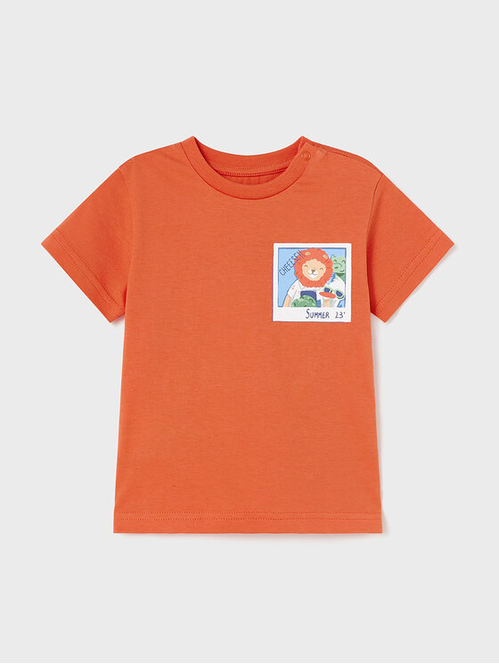 Mayoral Mayoral Marškinėliai 1019 Oranžinė Regular Fit