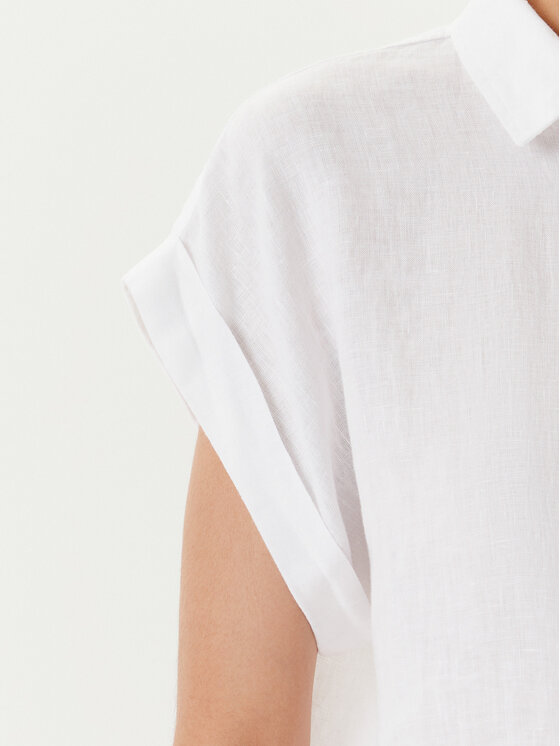 United Colors Of Benetton United Colors Of Benetton Риза 5BMLDQ06V Бял Regular Fit