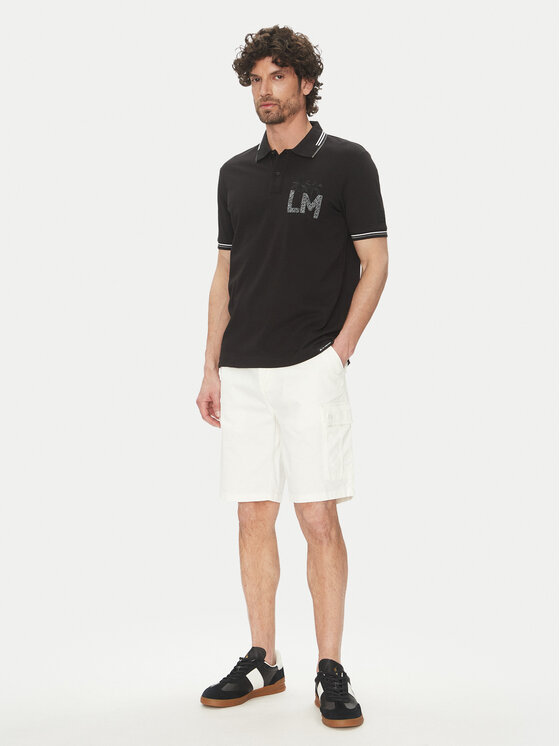 La Martina La Martina Polo Adrian MAP009 PK001 Crna Regular Fit