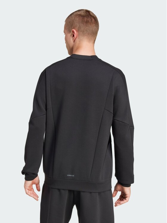 adidas adidas Bluza Designed for Training Crew Czarny Regular Fit