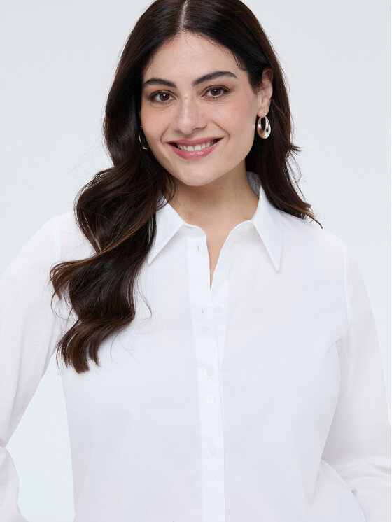 Fiorella Rubino Fiorella Rubino Camicia 5027T001431N011 Bianco A-Line Fit