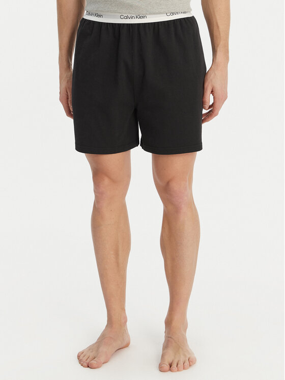 Calvin Klein Underwear Szorty piżamowe LV00NM2927 Czarny Relaxed Fit