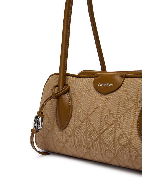 Calvin Klein Calvin Klein Τσάντα Emblem Trio Jacquard LV04F3744G Καφέ