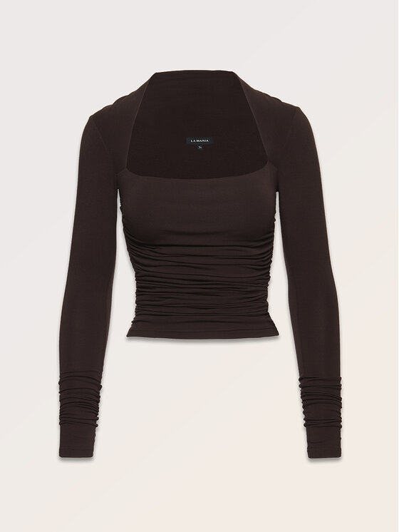 La Mania La Mania Longsleeve SORREL Brązowy Classic Fit