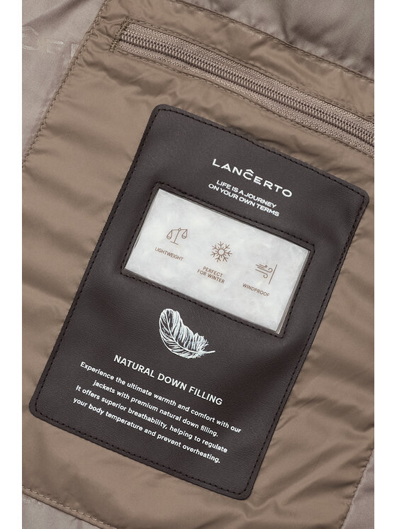 Lancerto Lancerto Kurtka puchowa Norly KU073226000019 Brązowy Regular Fit
