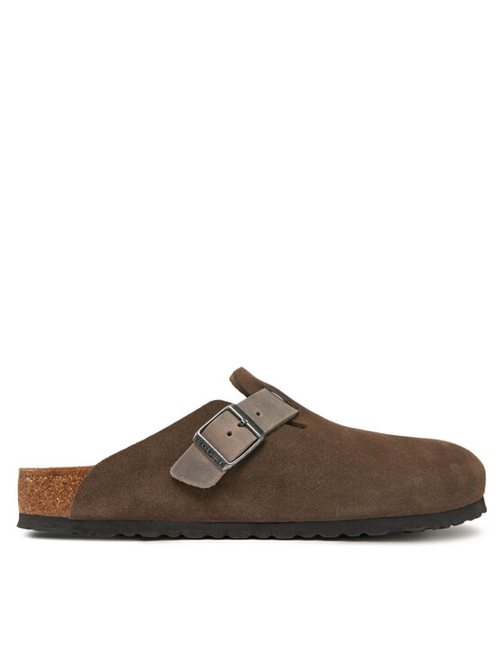 Birkenstock Birkenstock Nazouváky Boston zamsz 1029210 Hnědá