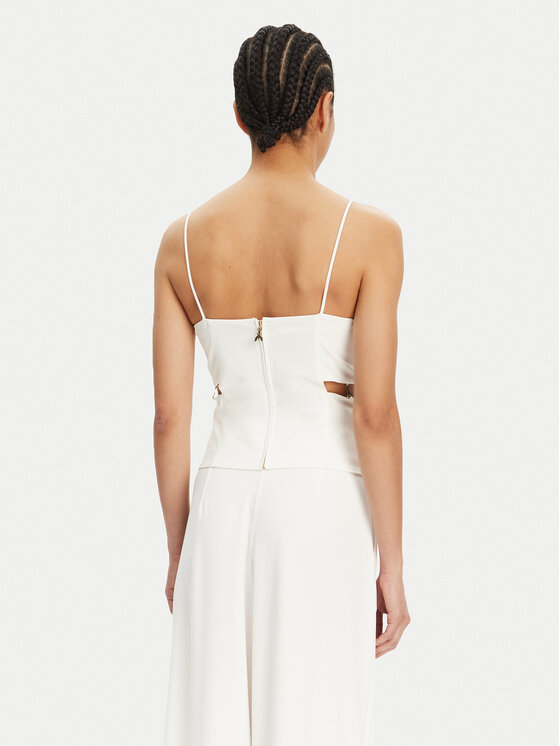 Patrizia Pepe Patrizia Pepe Τοπ 2C1635 A411 Λευκό Regular Fit