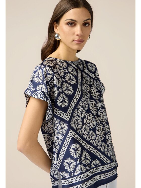 Oltre Oltre Blusa 2490J000733N0S1 Blu Regular Fit