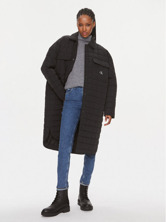 Calvin Klein Jeans Calvin Klein Jeans Демісезонна куртка J20J221380 Чорний Relaxed Fit