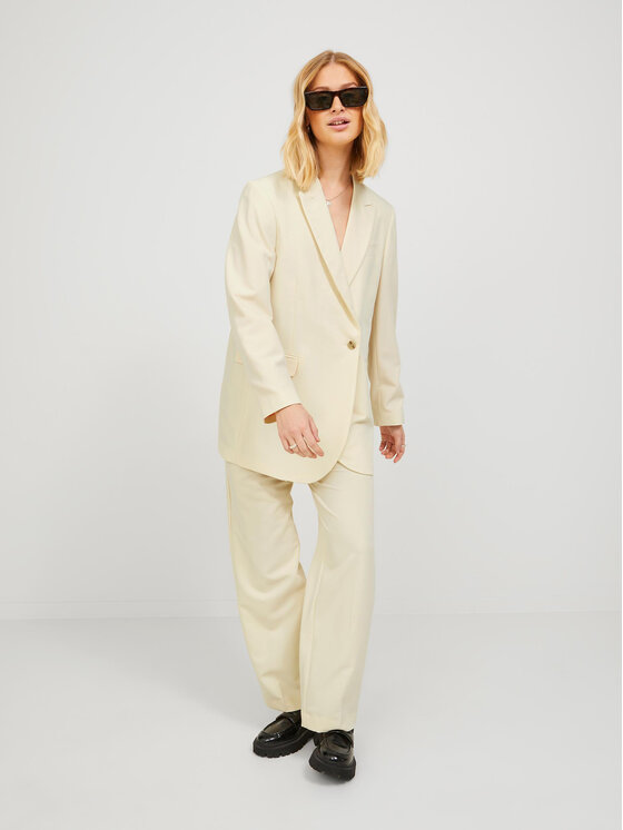 JJXX JJXX Hlače Mary 12200674 Écru Regular Fit