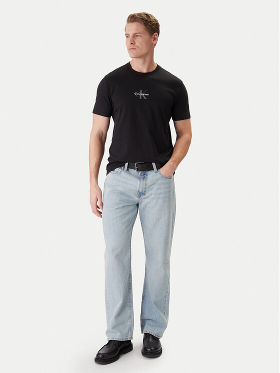 Calvin Klein Jeans Calvin Klein Jeans Póló LV04RB866G Fekete Regular Fit
