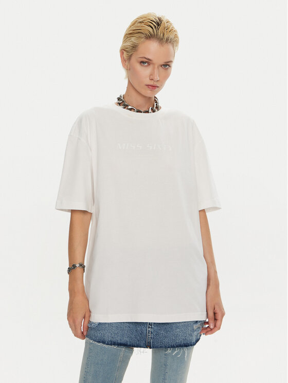 Miss Sixty Miss Sixty Tričko 6L2SJ2120000 Biela Relaxed Fit