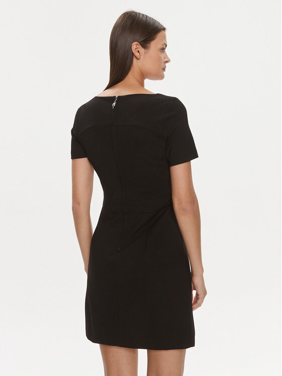 Guess Guess Kleid für den Alltag W4RK15 KBJP2 Schwarz Regular Fit