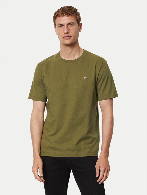 Marc O'Polo Męski T-Shirt, rozmiar XXL, Zielony, 426 2012 51054