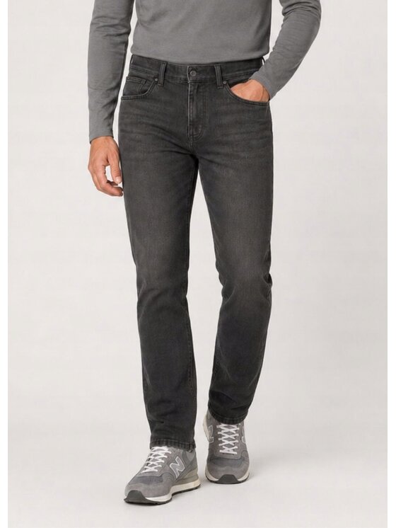 Wrangler Wrangler Jeansy Texas Slim Czarny Slim Fit