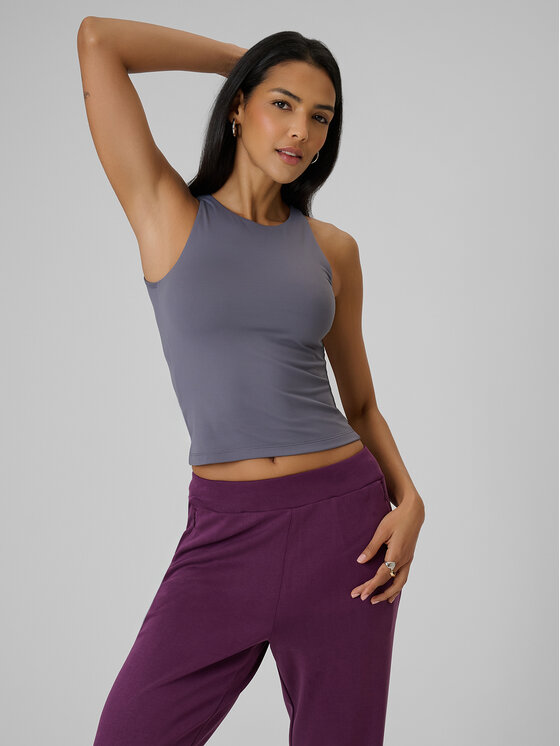 4F 4F Top ESSENTIAL 4 Szary Slim Fit