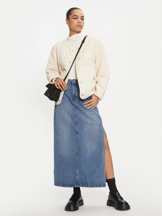 Calvin Klein Jeans Prechodná bunda J20J223883 Béžová Regular Fit