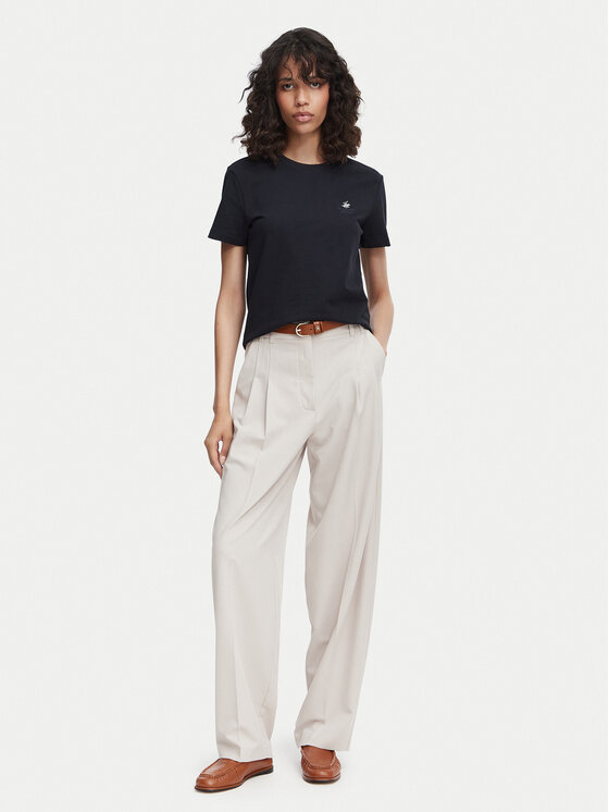 Beverly Hills Polo Club Beverly Hills Polo Club T-Shirt P-SS26W-TS516523 Σκούρο μπλε Regular Fit