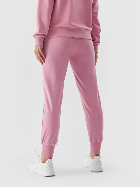 4F 4F Pantaloni trening 4FAW23TTROF474 Roz Regular Fit