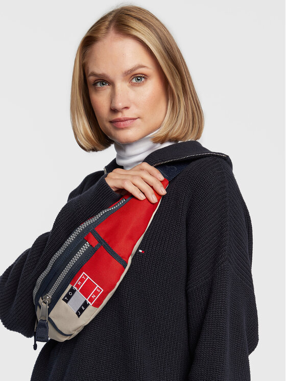 Tommy Jeans Tommy Jeans Ľadvinka Tjw Heritage Bumbag Spliced AW0AW11790 Béžová