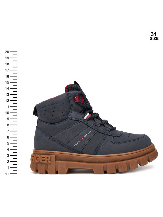 Tommy Hilfiger Tommy Hilfiger Šnurovacia obuv T3X5-34129-1696 S Tmavomodrá