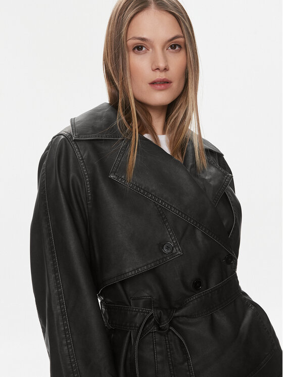 Noisy May Noisy May Giacca in similpelle Romy 27028692 Nero Regular Fit