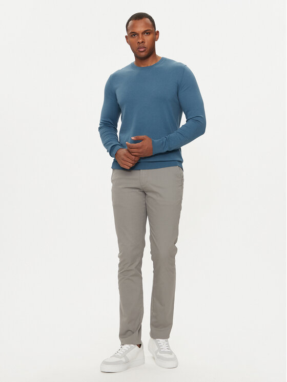 Sisley Sisley Светр 10F2S1C78 Голубий Slim Fit