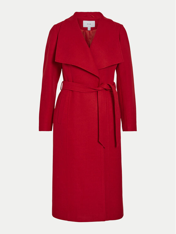 Vila Vila Cappotto invernale Dica 14104996 Rosso Regular Fit