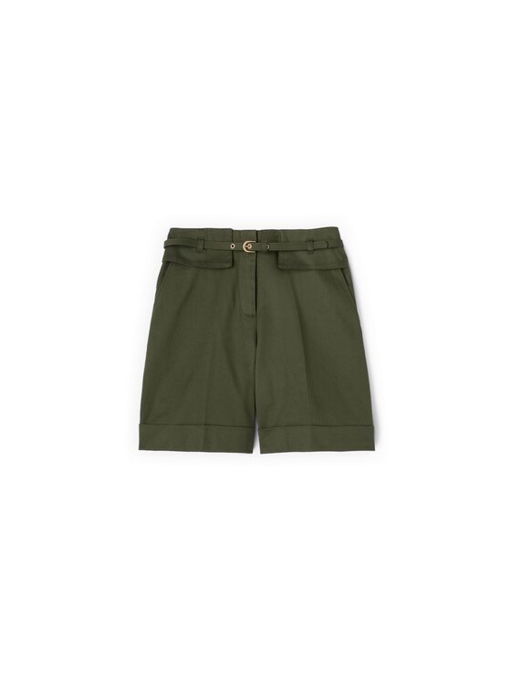 Motivi Motivi Pantaloncini di tessuto P081Q004527N035 Verde Regular Fit