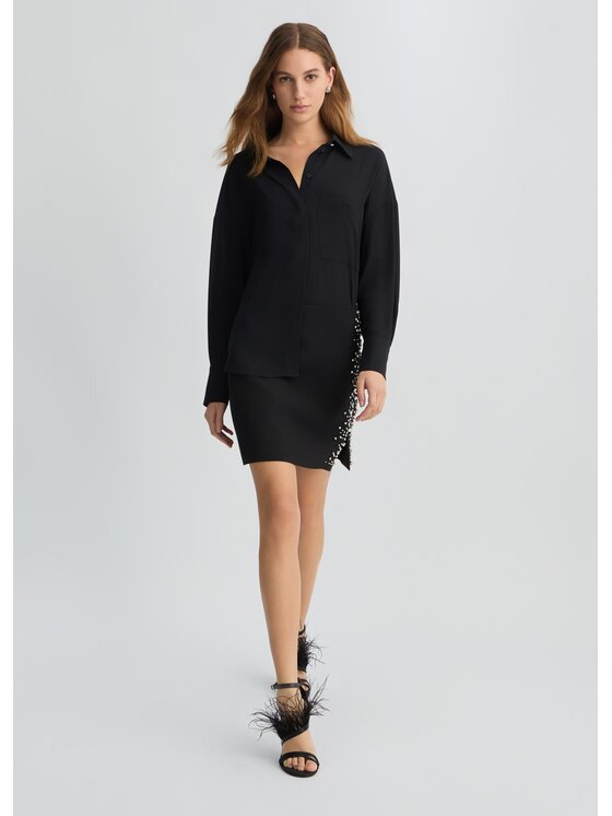 Liu Jo Liu Jo Camicia CA5201TS06622222 Nero Loose Fit