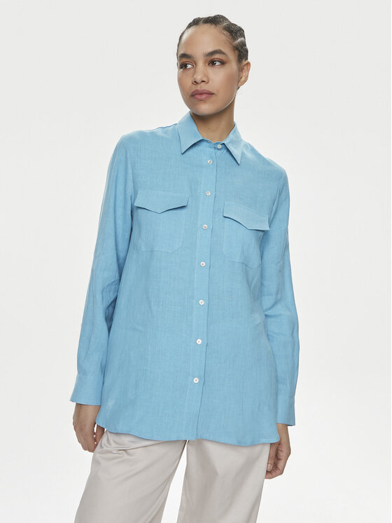 Marella Marella Srajca Alcide 2413111142 Modra Regular Fit