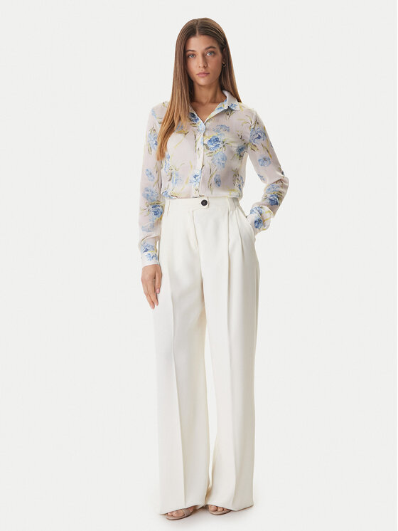 Guess Guess Marškiniai W6RH73 WDW82 Balta Regular Fit