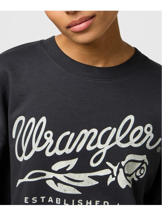 Wrangler Wrangler Felpa 112370826 Nero Relaxed Fit