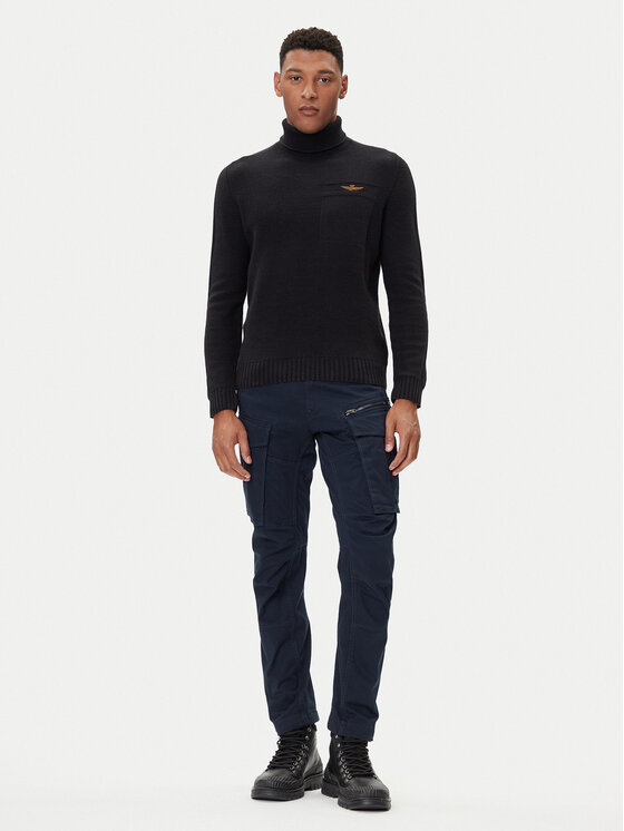 Aeronautica Militare Aeronautica Militare Rolák 252MA1587UL00904 Čierna Regular Fit