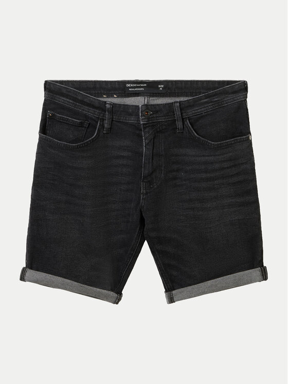 Tom Tailor Denim Tom Tailor Denim Дънкови шорти 1040209 Сив Regular Fit