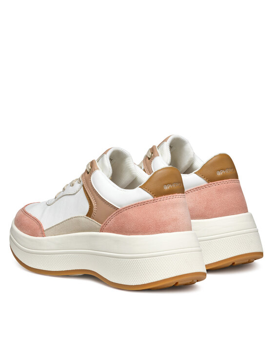 Geox Geox Sneakersy D Spherica Ecub-3 D46WTB 05422 C1Z5Q Biela