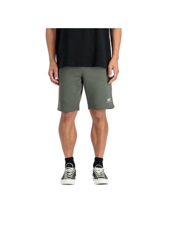 Alpha Industries Alpha Industries Bavlnené šortky AI.156367 Zelená Regular Fit