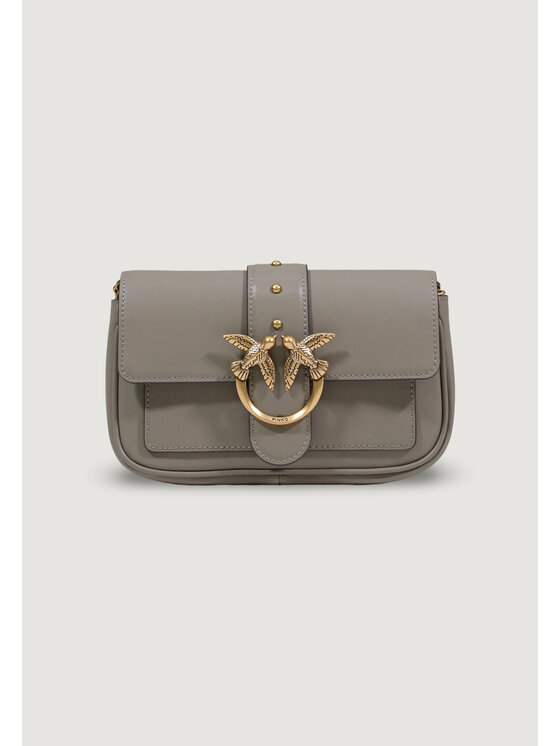 PINKO PINKO Τσάντα POCKET LOVE ONE SIMPLY Γκρι