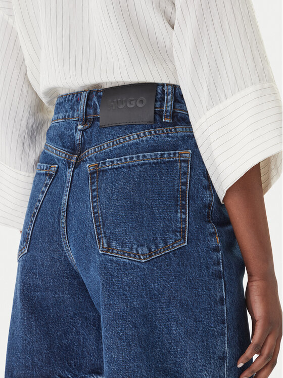 HUGO HUGO Pantaloncini di jeans Gelita_2 50559976 Blu scuro Regular Fit