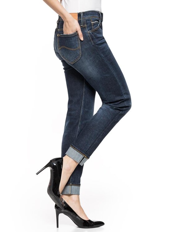 Lee Lee Jeansy SALLIE Niebieski Loose Fit