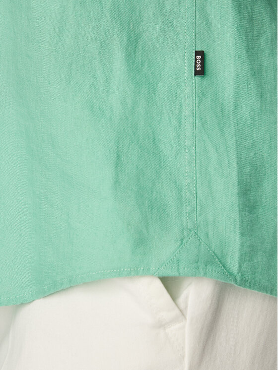 BOSS BOSS Camicia H-Liam 50556077 Verde chiaro Regular Fit