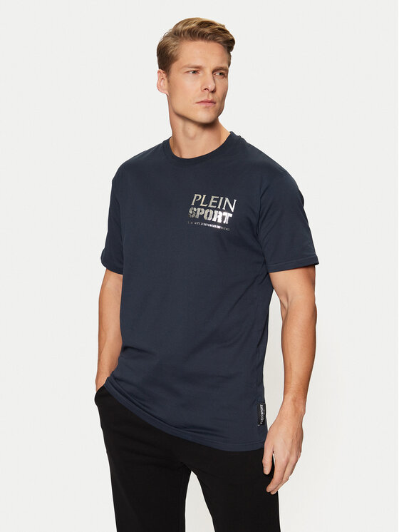 Plein Sport T-krekls AADC MTK7913 STE003N Tumši zils Regular Fit