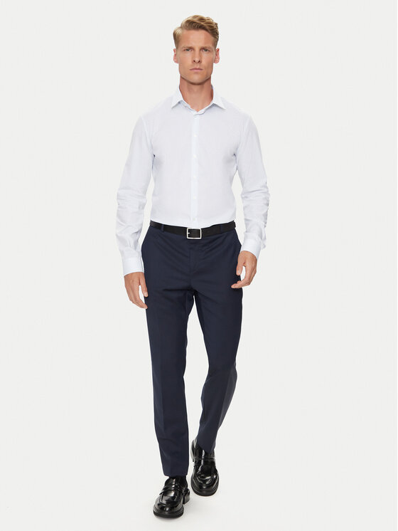 Calvin Klein Calvin Klein Marškiniai K10K113536 Balta Slim Fit