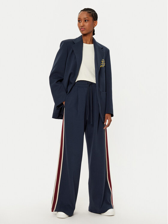 Weekend Max Mara Weekend Max Mara Pantaloni palazzo Marsala 2515781011 Blu scuro Wide Leg