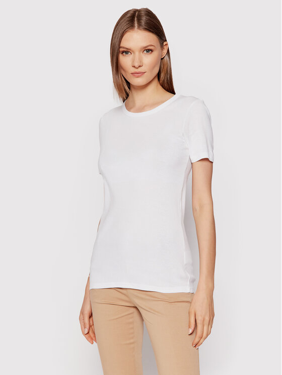 United Colors Of Benetton United Colors Of Benetton Póló 3GA2E16A0 Fehér Regular Fit